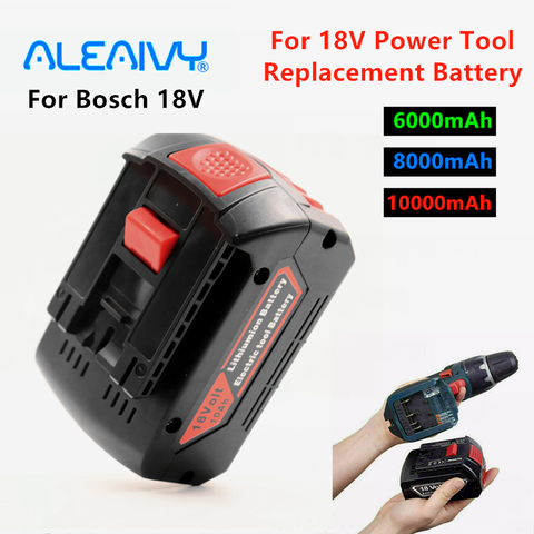 100% Новый оригинальный 18V 10Ah Перезаряжаемые литий-ионный Батарея для Bosch 18V 10000mAh резервного копирования Батарея Портативный Замена BAT609 ► Фото 1/6