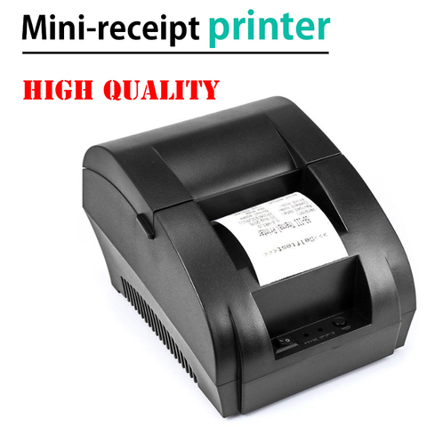 Оригинальный мини-принтер ZJ 5890K 58 мм POS термопринтер для чеков универсальный принтер для билетов Поддержка многоязычной матрицы ► Фото 1/6