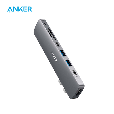 Концентратор Anker USB C для MacBook, адаптер 8 в 2 powerexpanding Direct, с портом Thunderbolt 3 USB C, 4K HDMI, USB C и USB ► Фото 1/6