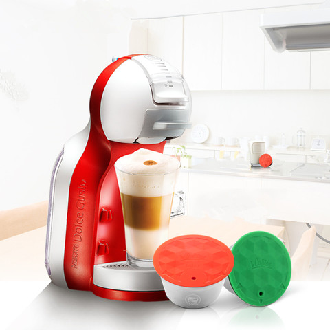 Многоразовые фильтры из пены для кофе и молока для Nescafe Dolce Gusto, многоразовые кофейные капсулы из нержавеющей стали, пластиковые фильтры для ... ► Фото 1/6