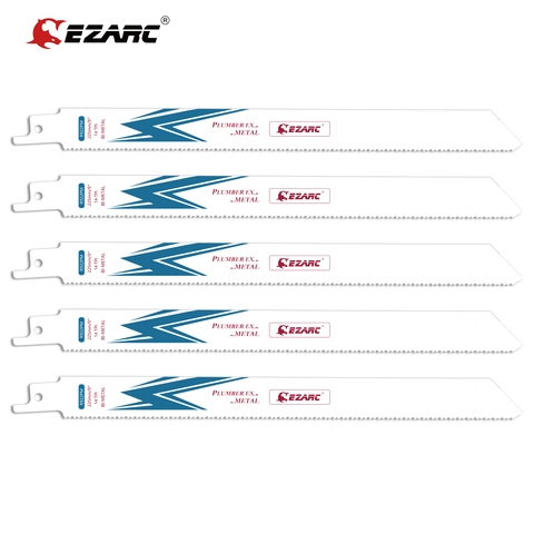 Сабельная пила EZARC, биметаллические кобальтовые сабельные пильные диски для резки металла 14TPI R622PM / R922PM (5 шт. в упаковке) ► Фото 1/6