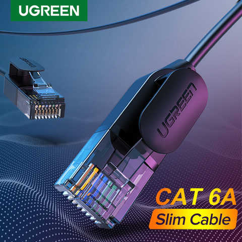 Ugreen Ethernet кабель Cat 6 A 10 Гбит/с сетевой кабель 4 витая пара патч-корд интернет UTP Cat6 a Lan кабель Ethernet RJ45 ► Фото 1/6