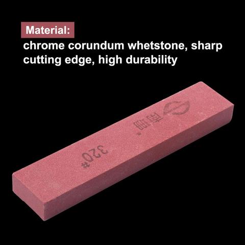 320 # рубиновый точильный хромовый корундовый масляный камень 100*20*10 мм масляный камень для полированного точильного камня ► Фото 1/3