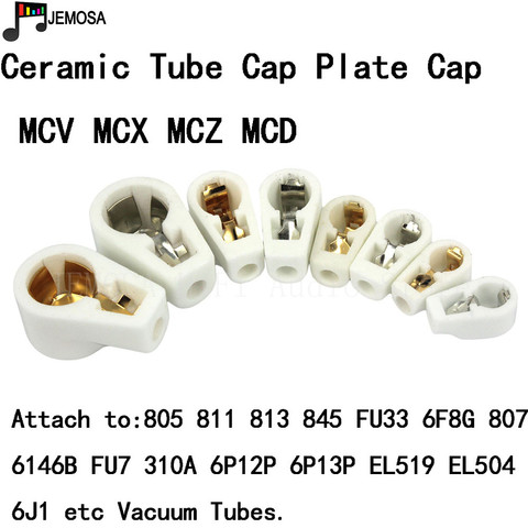 5 шт. Керамическая вакуумная трубка, крышка анодной крышки для усилителя 805 845 811 6F8G FU7 310A 6J1 el501, для DIY, Бесплатная доставка ► Фото 1/6