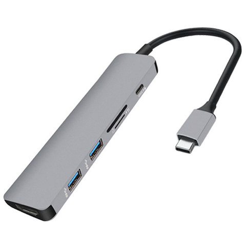 Mosible USB C концентратор к HDMI OTG Thunderbolt 3 Тип USB C док-станция USB разветвитель 3,0 с PD для Macbook Pro/Air 13 2022 USB-C удлинитель для головок ► Фото 1/6