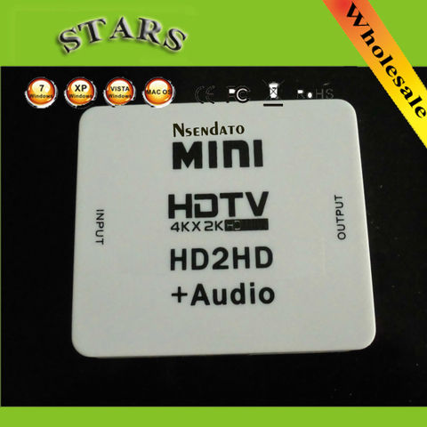 1080P 4k HD2HD HD видео конвертер HD на 4k * 2k HD 1,4 аудио экстрактор адаптер переключатель для ПК ноутбука HDTV проектора ► Фото 1/1