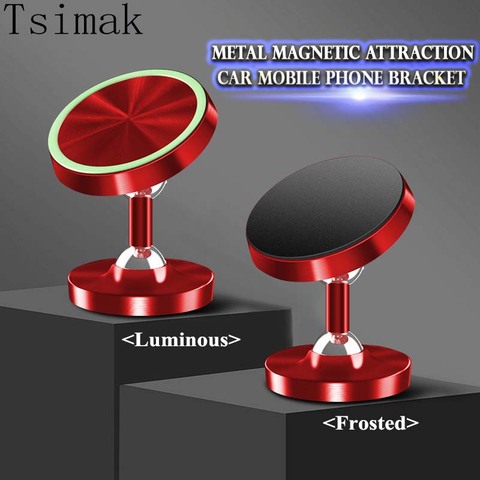 Универсальный металлический магнитный автомобильный держатель Tsimak, держатель для GPS, подставка для iPhone 11 Pro, Samsung, автомобильный держатель д... ► Фото 1/6