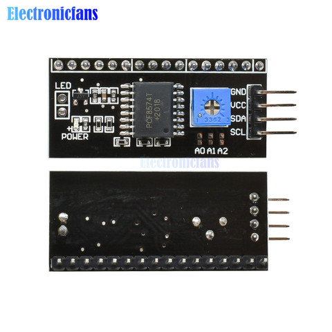 Плата адаптера 10 шт./лот IIC/I2C интерфейс LCD 1602 плата адаптера 5 в модуль преобразователя ЖК-дисплея для LCD 1602 2004 LCD ► Фото 1/6