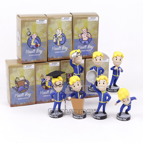 Fallout Vault Boy Кукла с бобальной головой, ПВХ экшн-фигурка, Коллекционная модель, игрушка, брикет ► Фото 1/4