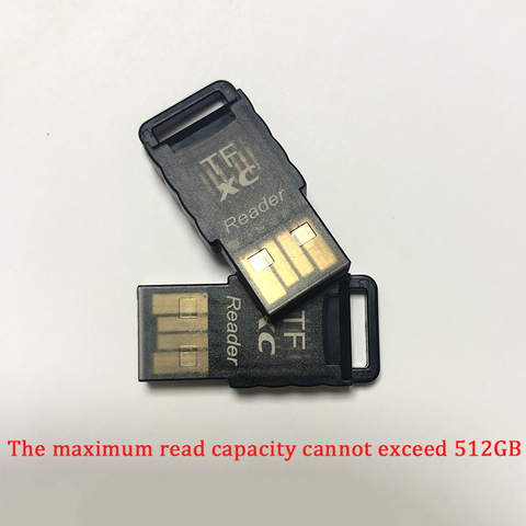 Кардридер micro sd, кардридер micro sd, SDHC, TF, до 512 ГБ, чтение, портативный мини-кардридер ► Фото 1/1