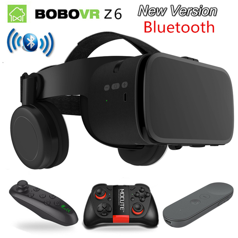 Новинка 2022, очки виртуальной реальности Bobo vr Z6, беспроводные наушники виртуальной реальности с Bluetooth, Очки виртуальной реальности на Android и ... ► Фото 1/6