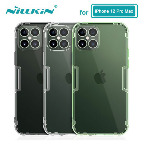 Мягкий чехол для iPhone 12 Pro Max Nillkin Nature, прозрачный мягкий силиконовый чехол из ТПУ для iPhone 12 Mini ► Фото 1/6