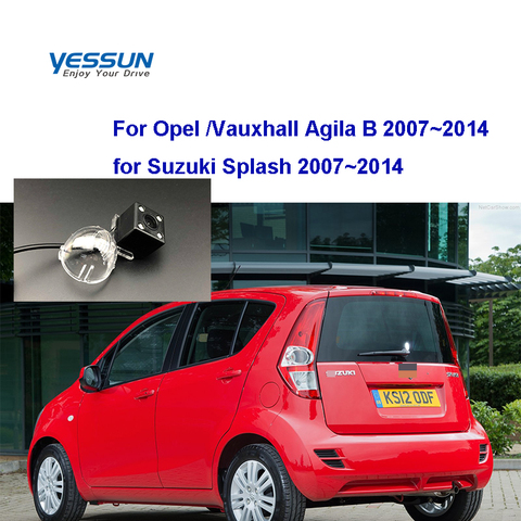 Камера для номерного знака Yessun, для Opel Vauxhall Agila B 2007 ~ 2014, для Suzuki Splash 2007, камера заднего вида, парковочная система ► Фото 1/4