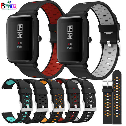 BEHUA Smartwatch Браслет ремешок для часов Huami Amazfit Bip youth / BIP lite / GTS 20 мм сменный силиконовый браслет для часов ► Фото 1/6