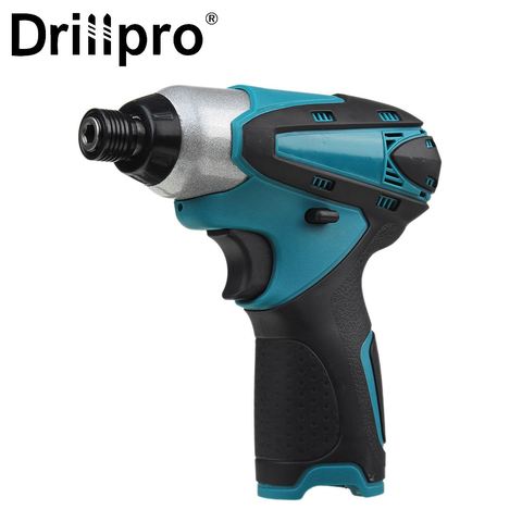 Беспроводная электрическая отвертка Drillpro, перезаряжаемая бытовая электрическая дрель с переменной скоростью светодиодный фонарь ком для ... ► Фото 1/6