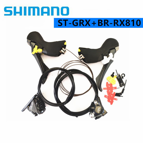 SHIMANO GRX ST-GRX BR-RX810 1x11 скорость механический дорожный велосипед дисковый тормоз GRX Shifter RX810 дисковый ротор тормоз плоское крепление ► Фото 1/6