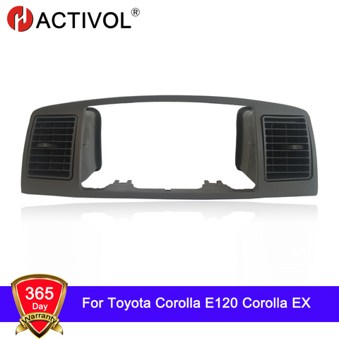 HACTIVOL 2 din Автомобильная рамка радио для Toyota Corolla E120 Corolla EX BYD F3 Автомобильный DVD GPS плеер панель Набор для крепления приборной панели автомобиль... ► Фото 1/6