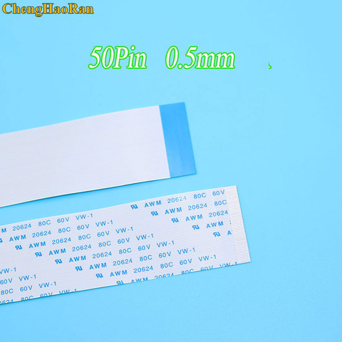 Гибкий плоский кабель ChengHaoRan FFC FPC, 50 контактов, 1 шт., длина 0,5 мм, шаг 100 мм, 150 мм, 200 мм, 250 мм, лента 50p, гибкий кабель типа A/B ► Фото 1/6