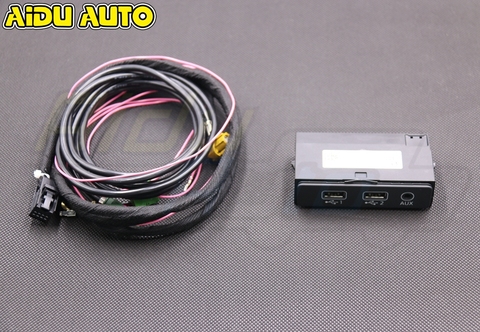 Для Audi A4 A5 B9 8W Q5 Q7 FY Audio CarPlay AMI USB музыкальный интерфейс для смартфона разъем AUX кабель жгут проводов 8W0 035 736 8W0035736 ► Фото 1/6