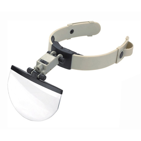 Светодиодный шлем для ухода за чтением и вышивкой с увеличительным стеклом и оптическим объективом 4 шт. 2X 3.8X 4.5X 5.5X ► Фото 1/6