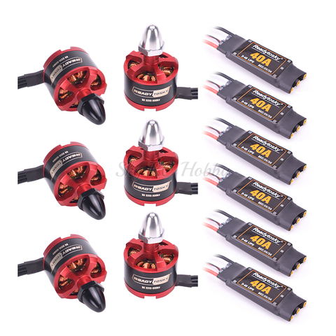 Readytosky 40A 2-4S бесщеточный ESC с 5V/3A BEC + 2212 920KV CW CCW бесщеточный двигатель для S500 X500 X525 квадрокоптера мультикоптера ► Фото 1/6