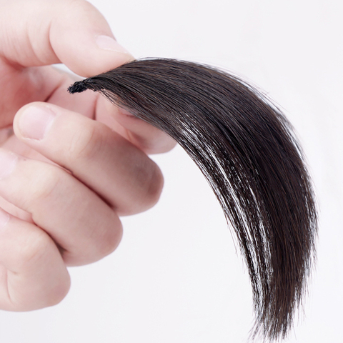 Mrshair Clipin Hair Extensions 100% Human Hair #1B One Clip Hair Pad For Men and Women Add Top Hair Volume & Fluffy Roots Hair ► Фото 1/6