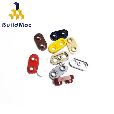 BuildMOC 35480, пластина 1x2, закругленная с 2 открытыми кубиками для строительных блоков, детали «сделай сам», образовательный логотип ► Фото 1/5
