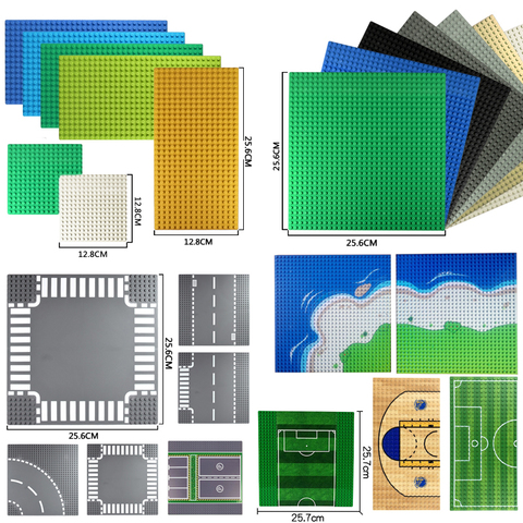 32*32 точки классический мини размер строительные блоки опорная плита город кирпичики Город дорога базовые пластины DIY баскетбольная доска ... ► Фото 1/6