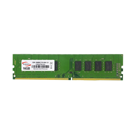 Модуль ОЗУ KAMOSEN DDR4, 2 ГБ, 4 ГБ, 8 ГБ, 16 ГБ, 32 ГБ, 2133, 2400, 2666, vMHz, 288 PIN, PC4, универсальная настольная память 17000, 19200, 2666 в ► Фото 1/6