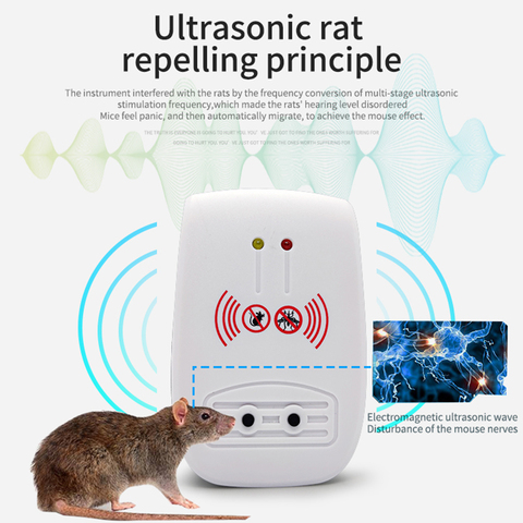 Домашний ультразвуковой для использования в помещении Отпугиватель комаров мышь безопасность грызунов насекомых Репеллент для домашних с... ► Фото 1/6