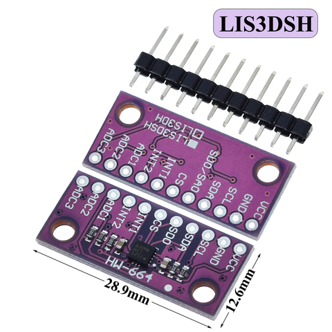 LIS3DSH трехосевой акселерометр с высоким разрешением, трехосевой акселерометр LIS3DH для Arduino ► Фото 1/1