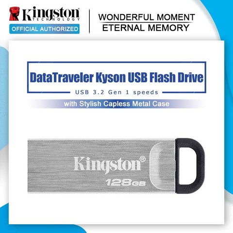 Kingston DataTraveler Kyson USB флеш-накопитель USB 3,2 Gen 1 pen Drive DTKN Cle USB Флешка 32 Гб 64 Гб 128 ГБ 256 ГБ USB3.0 ► Фото 1/6