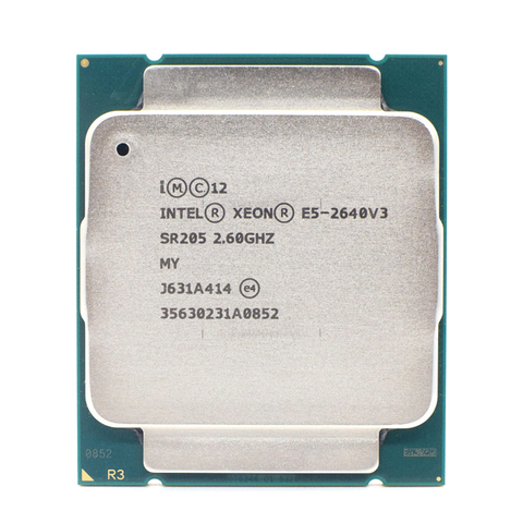 Процессор Intel E5 2640 V3, 2,6 ГГц, 20 МБ, 8 ядер, 90 Вт, разъем LGA 2011-3 SR205 ► Фото 1/1