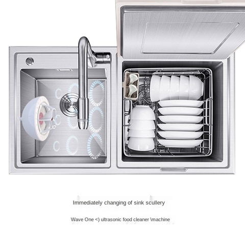 Ультразвуковая мини-посудомоечная машина Oxo, портативная Быстрая Мини-посудомоечная машина USB для фруктов, овощей, маленькая посудомоечная машина ► Фото 1/5