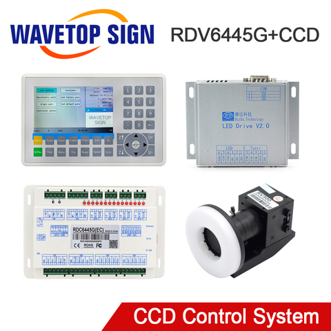 WaveTopSign Ruida RDV6445G CCD визуальный Co2 лазерного контроллера Системы использовать для лазерная резка, гравировальный станок ► Фото 1/6