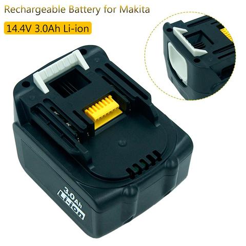 Перезаряжаемая литий-ионная батарея BL1430 14,4 в 3000 Ач мАч для беспроводных инструментов Makita BL1440 DA340DRF BDF343 с бесплатной почтой ► Фото 1/6