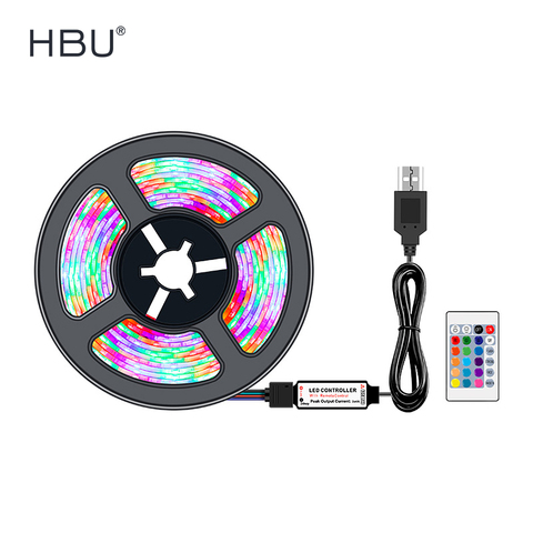 Светодиодные полосы света USB SMD 2835 RGB водонепроницаемые Ленточные светодиодные светильники для комнаты ленты диодный светодиод Гибкая поло... ► Фото 1/6