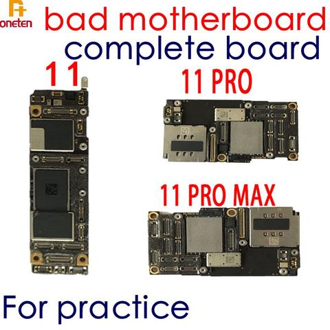 Для iPhone 11 11Pro 11Promax Bad материнская плата полная плата PCB отключение питания Ремонт мастерство практика Mainbaord ► Фото 1/4