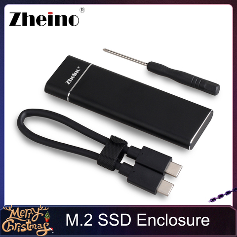 Zheino M.2 2280 type C портативный SSD Внешний USB 3,0 чехол, корпус ► Фото 1/6