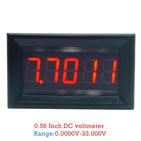 Цифровой вольтметр постоянного тока 0-33,000 в (0-33 в) 5-разрядный Высокоточный измеритель напряжения ► Фото 1/6
