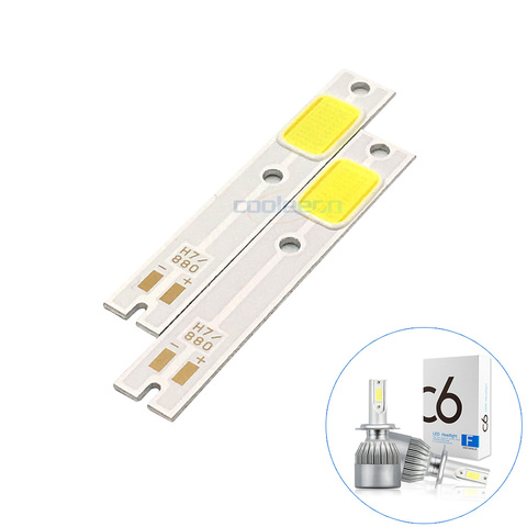 2 шт./лот H1 H3 H4 H7 COB LED для C6 чип для автомобильных фар H11 880 9005 9006 9012 COB источник света, сменные Автомобильные фары C6 ► Фото 1/6