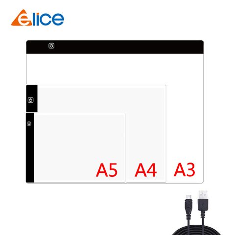 Планшет Elice A3 A4 A5 для рисования, доска для алмазной живописи, USB-планшет для копирования рисунков и набросков, led подсветильник ка ► Фото 1/6
