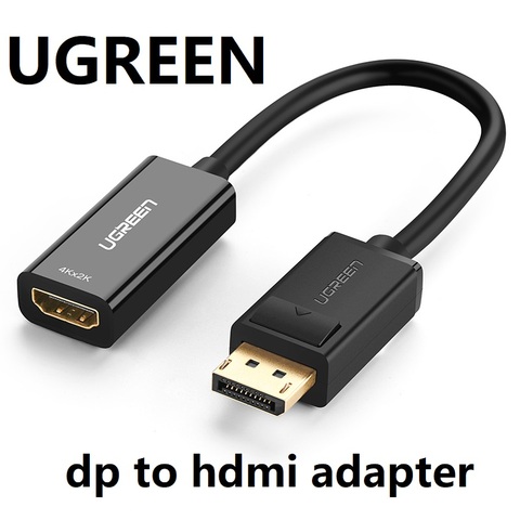 Адаптер DP к HDMI 4K или 1080P, порт дисплея, кабель, конвертер для ПК, ноутбука, проектора, порт дисплея к HDMI адаптеру ► Фото 1/4