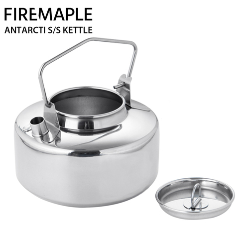 Походный чайник Fire Maple Antarcti из нержавеющей стали, уличный прочный чайник для пикника, высокое качество S304 1 л 295 г ► Фото 1/6