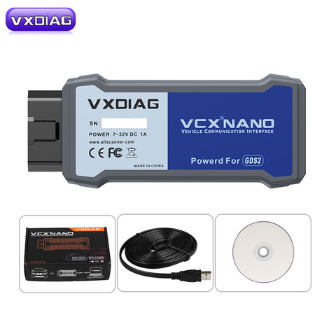 Нано-Поддержка VXDIAG VCX для GM Tech2Win и GDS2, вместо оригинального инструмента GM MDI VXDIAG VCX NANO для GM ► Фото 1/6