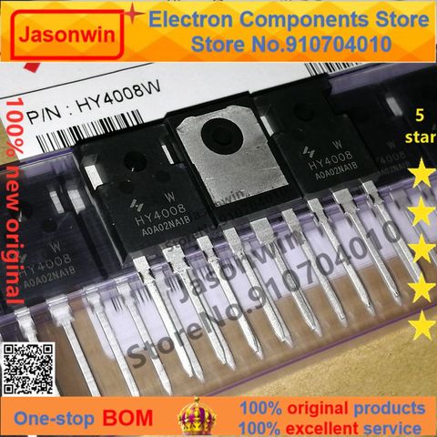 100% nuevo 50 unids/lote оригинальный транзистор MOSFET HY4008W 200A80V HY4008 TO-247 ► Фото 1/1