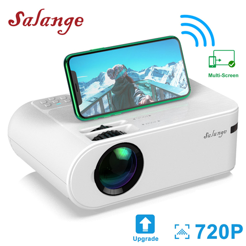 Мини-проектор Salange P62 для фильмов на открытом воздухе, поддержка 1080P Full HD проектор для домашнего кинотеатра 2800 лм видеопроектор ► Фото 1/6