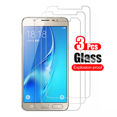 3 шт. закаленное стекло для Samsung Galaxy J5 2015 J500F 2016 J510F 2017 J530F защита для экрана телефона защитная стеклянная пленка 9H ► Фото 1/6