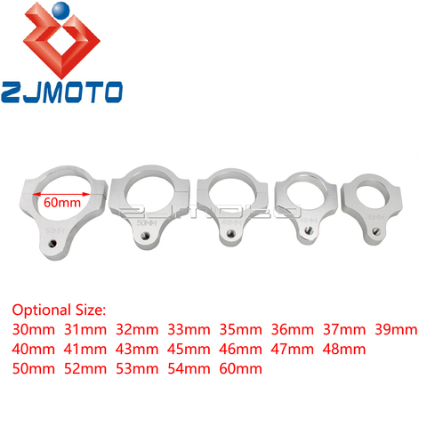 Мотоцикл демпфера стабилизатор зажим вилка Рама монтажный адаптер кронштейн ноги фиксаж 30-40 41 43 45, 46, 47, 48, 49, 50, 60 мм ► Фото 1/6