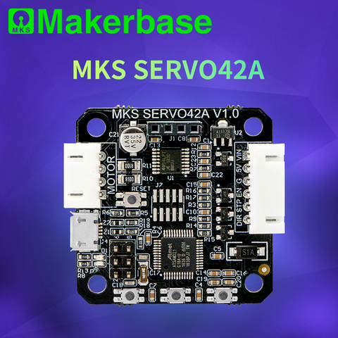 3d принтер Закрытая петля шаговый двигатель NEMA17 MKS SERVO42 разработан Makerbase, который предотвращает потерю шагов ► Фото 1/3